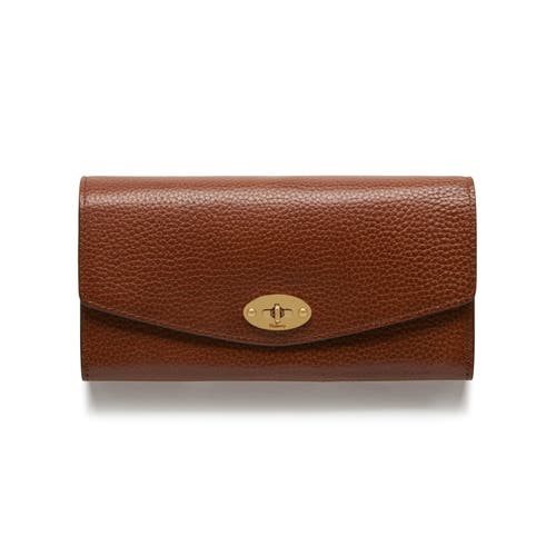 Mulberry Darley Leather Continental Wallet in Oak at Nordstrom