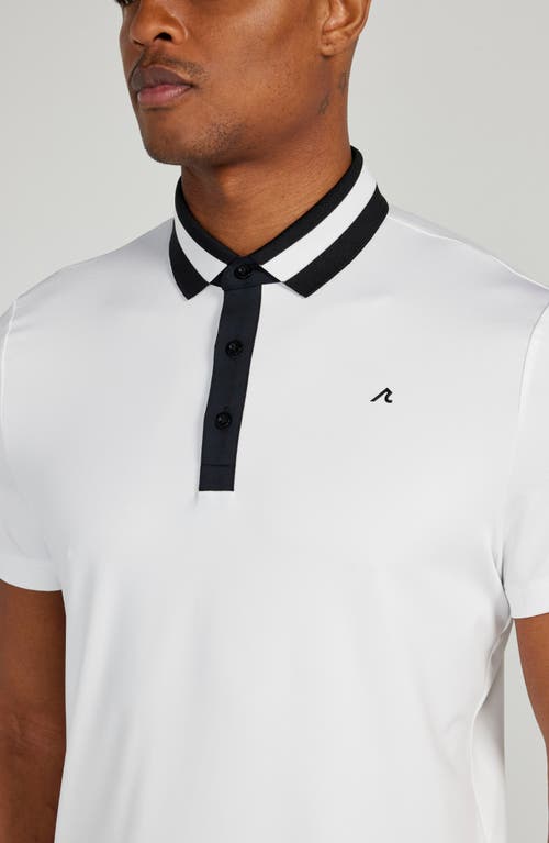 Shop Redvanly Batson Performance Golf Polo In Bright White