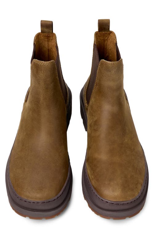 Shop Camper Brutus Trek Waterproof Chelsea Boot In Medium Brown