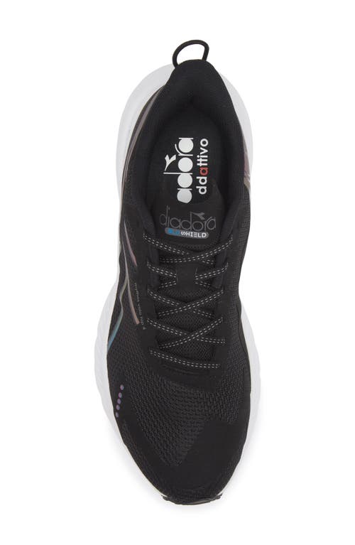 Diadora Mythos Blushield Volo 4 Hip Running Shoe In Black/white
