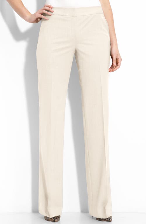 'Delancey' Stretch Wool Pants in Ivory