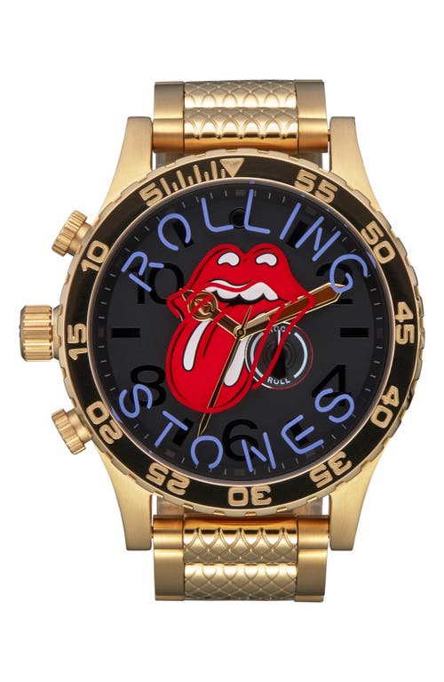 Nixon x Rolling Stones 51-30 Chronograph Bracelet Strap Watch