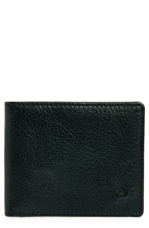 Shop Will Leather Goods Classic Leather Bifold Wallet In Black