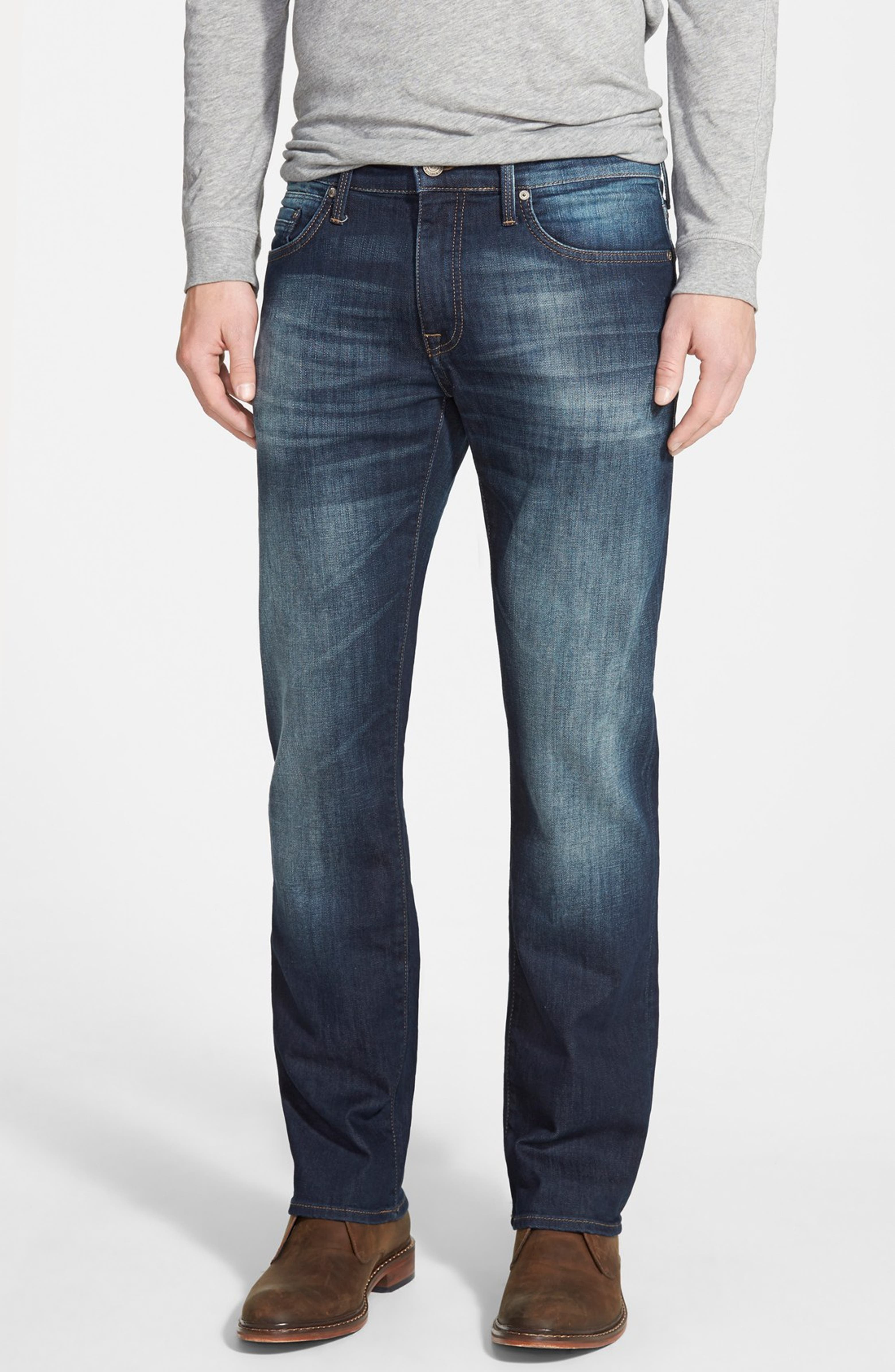 Mavi Jeans 'Zach' Straight Leg Jeans (Deep Gala) (Online Only) | Nordstrom