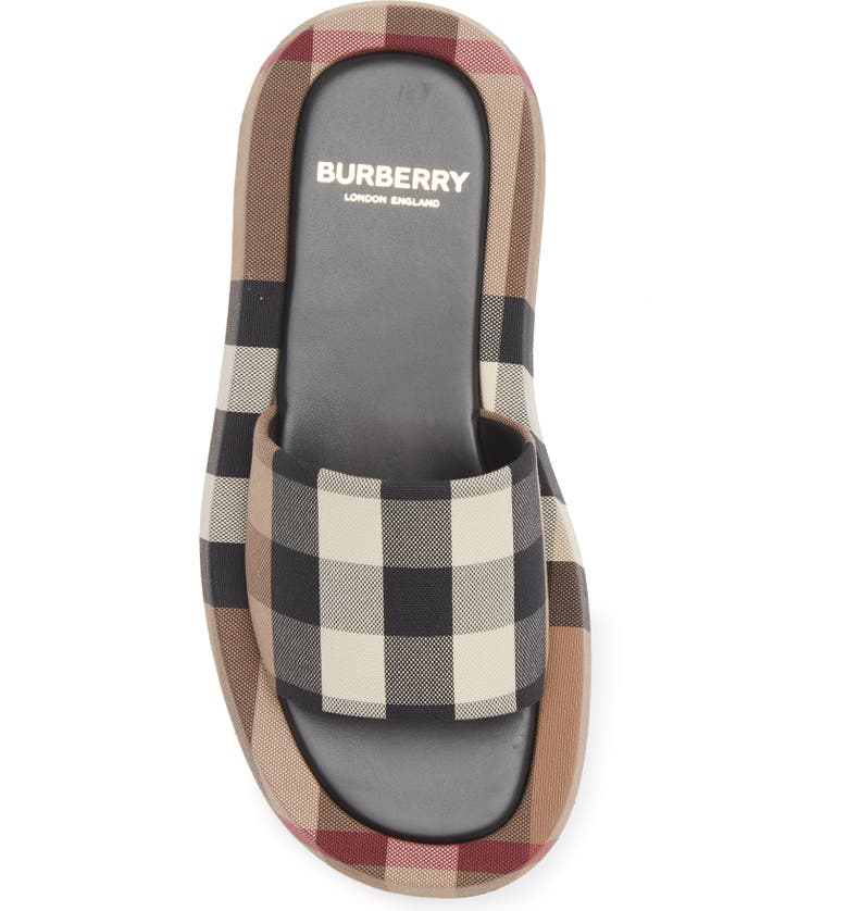 Burberry Buckingham Check Platform Slide Sandal | Nordstrom
