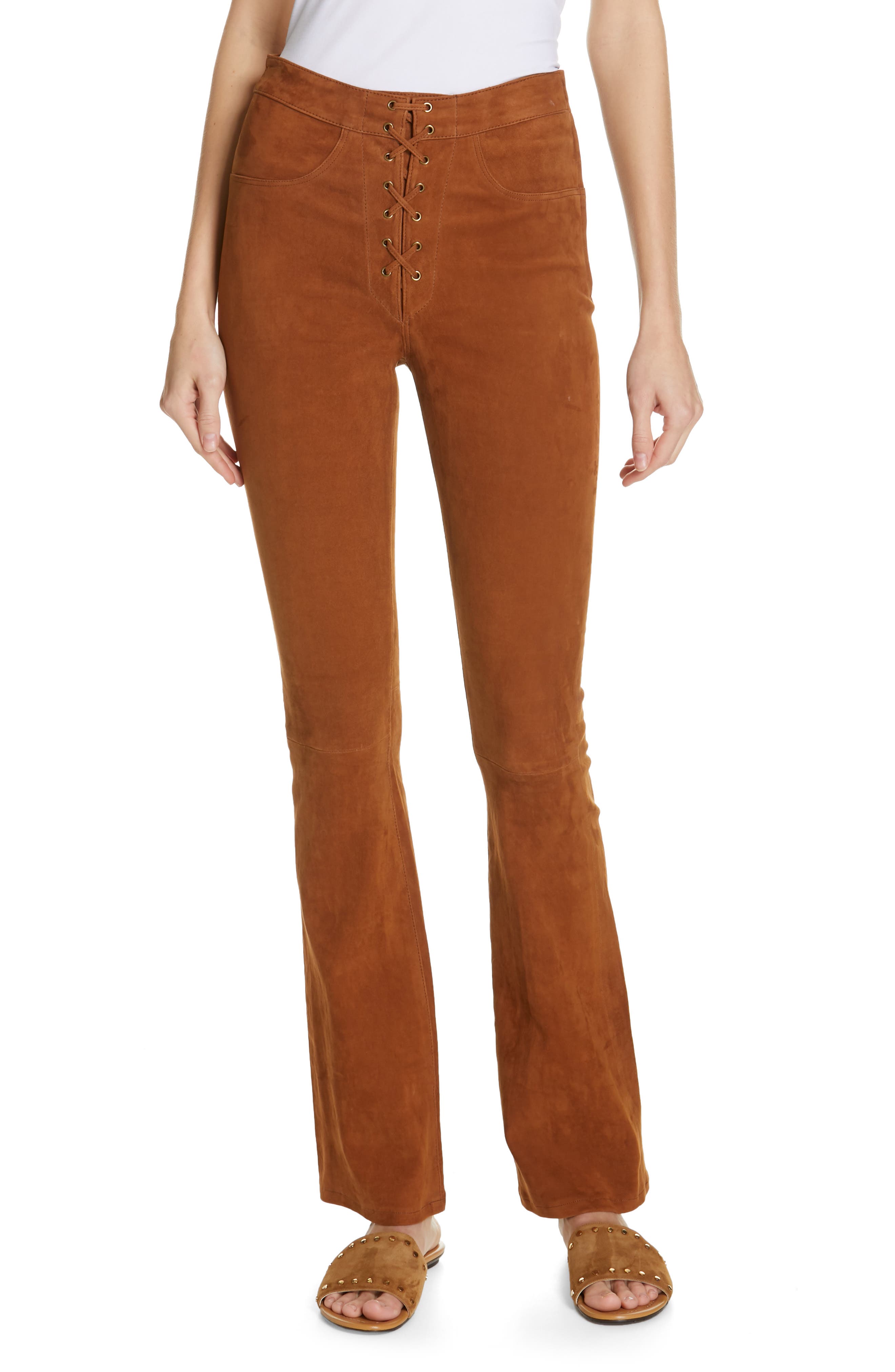 suede jeans