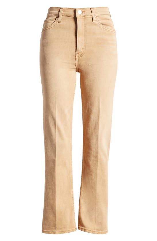 Shop Re/done '70s High Waist Crop Bootcut Jeans In Desert Sand