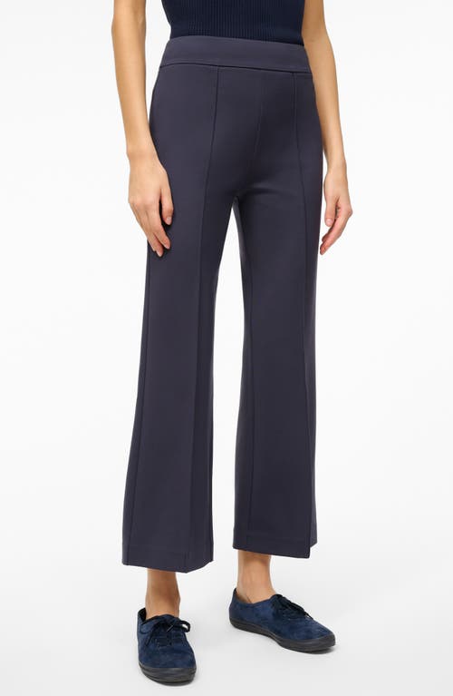 STAUD Knack Ankle Wide Leg Pants in Navy at Nordstrom, Size Small