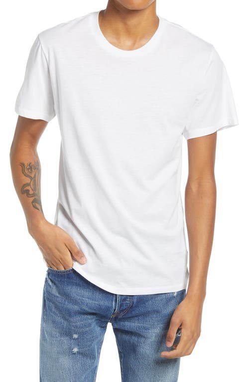 Solid Crewneck T-Shirt in Earth Whit