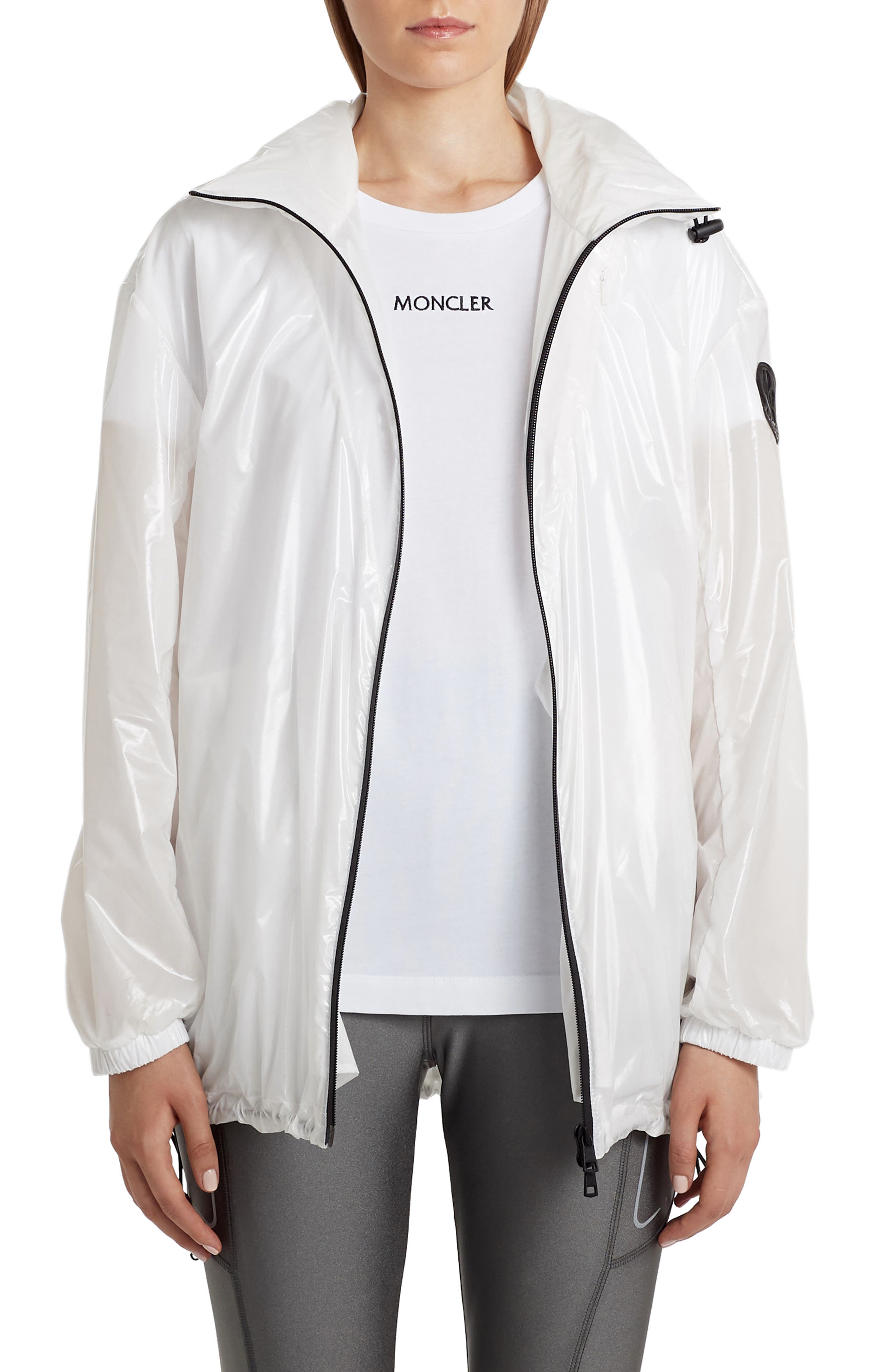 moncler white windbreaker