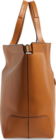 TOD'S★Tod's Di Bag Folio Leather Shopping Bag Maxi Woman OFF WHITE Tod's Di Bag Folio in Leather Maxi