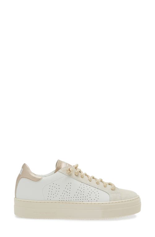 P448 Thea Platform Sneaker In Inox-champagne