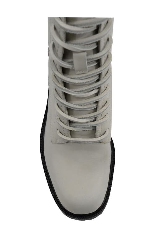 Artisan Crafted By Zigi Semi High Lace-up Boot In Cream Leather