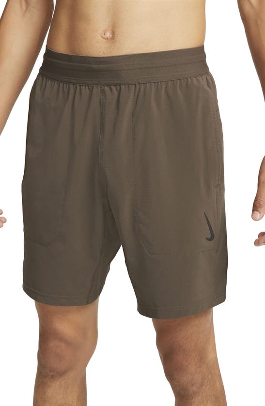 Nike Dri-fit Flex Pocket Yoga Shorts In Ironstone