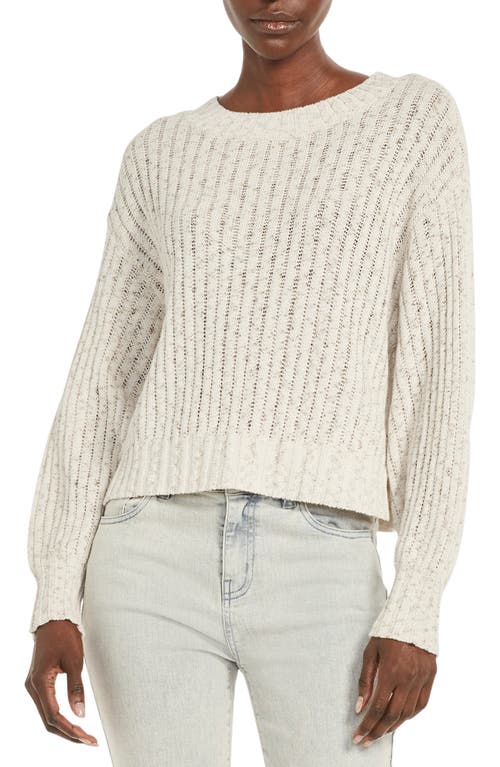 NIC+ZOE Cool Breeze Cotton Blend Sweater in Neutral Mix