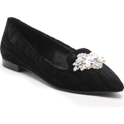 Sole Society Libry Crystal Embellished Flat