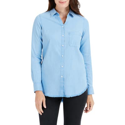 Foxcroft Haven Tencel Lyocell Shirt, Blue