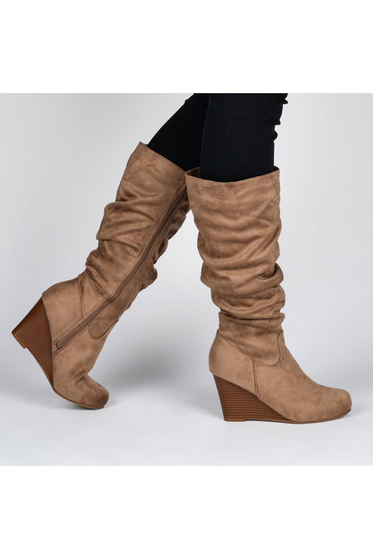 journee wedge boots