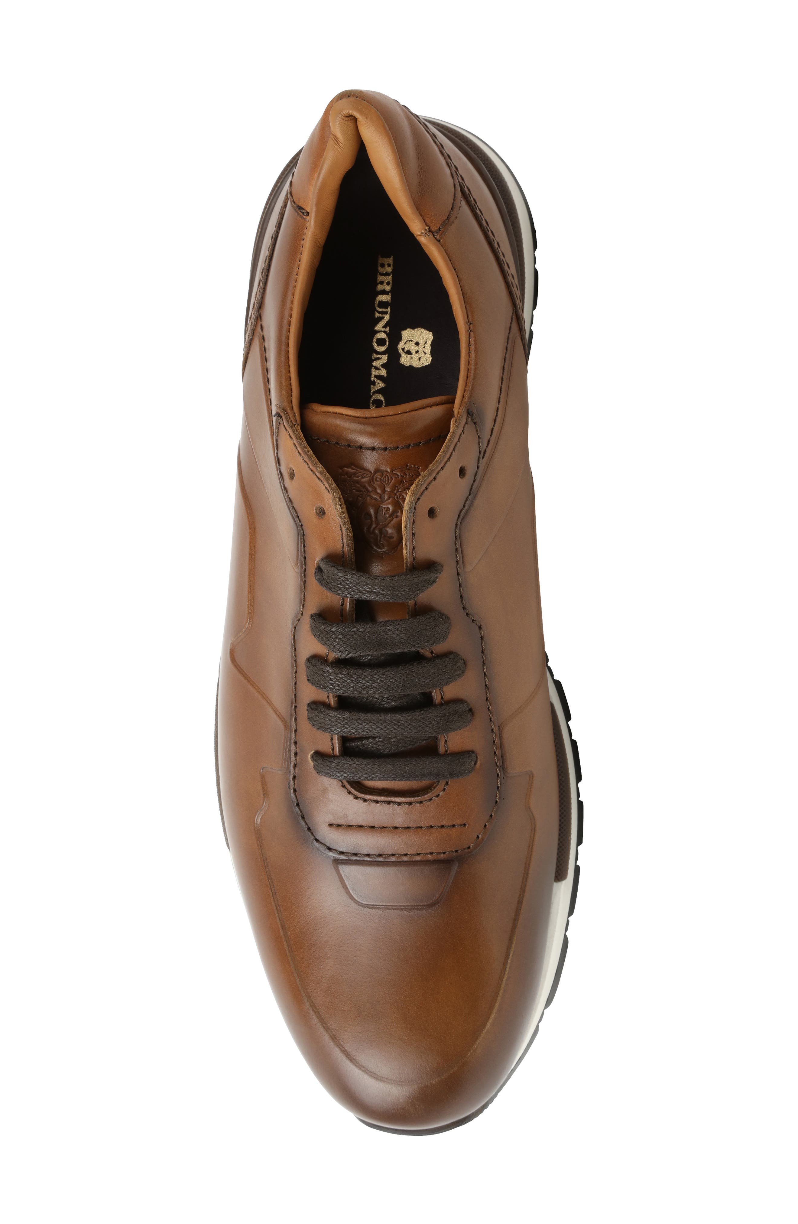 Bruno Magli Men's Davio Leather Sneakers Cognac