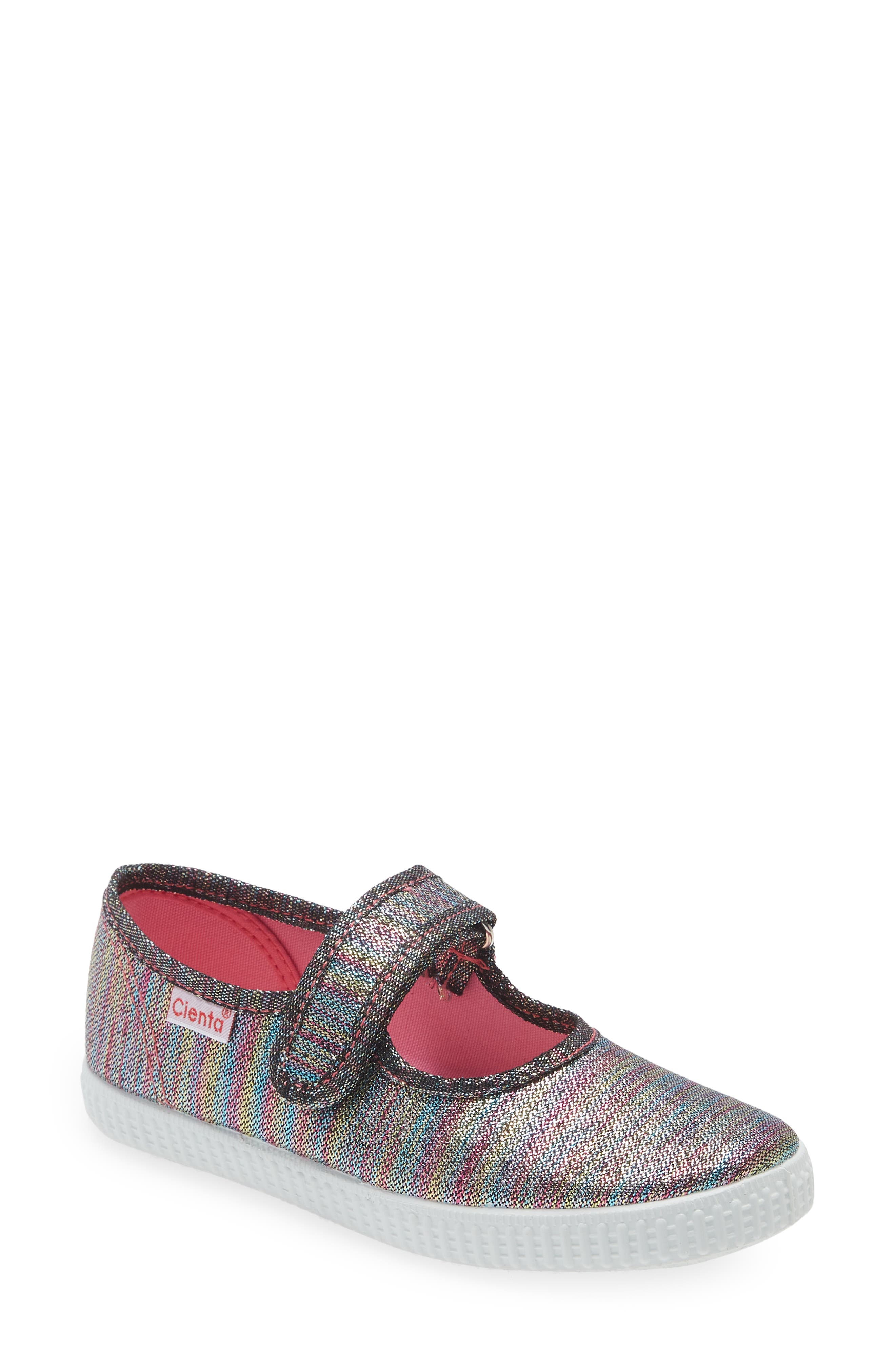 rainbow mary jane shoes