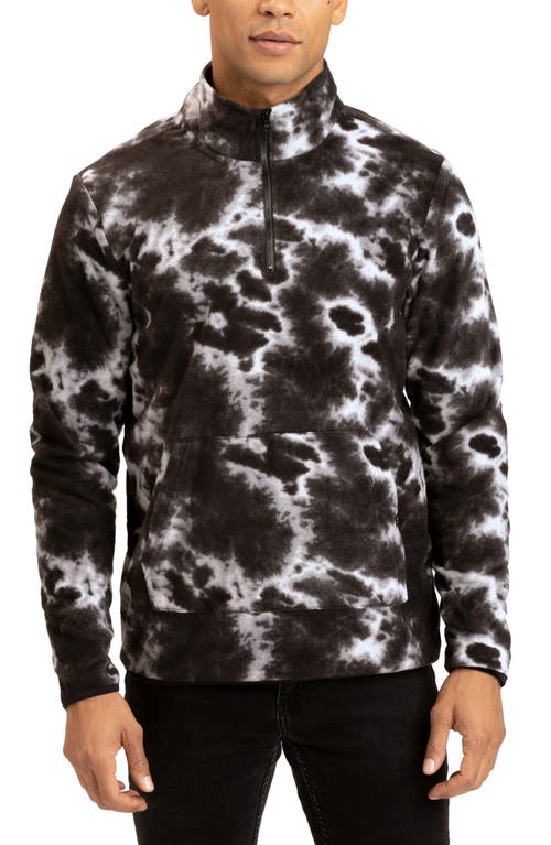 Threads 4 Thought Pershing Atomic Tie Dye Half Zip Pullover Black Multi at Nordstrom,