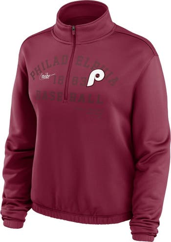 The Phillies all-burgundy jerseys had zippers