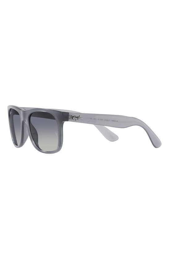 Shop Ray Ban Ray-ban Kids' Junior Justin 48mm Gradient Small Square Sunglasses In Blue Gradient