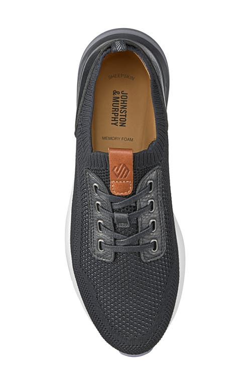 Johnston & Murphy Kinnon Jogger Sneaker In Black Knit