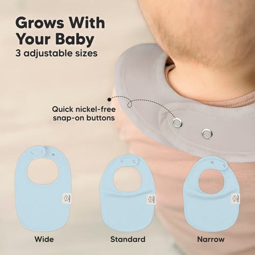 Keababies 8-pack Baby Drool Bibs In Dawn