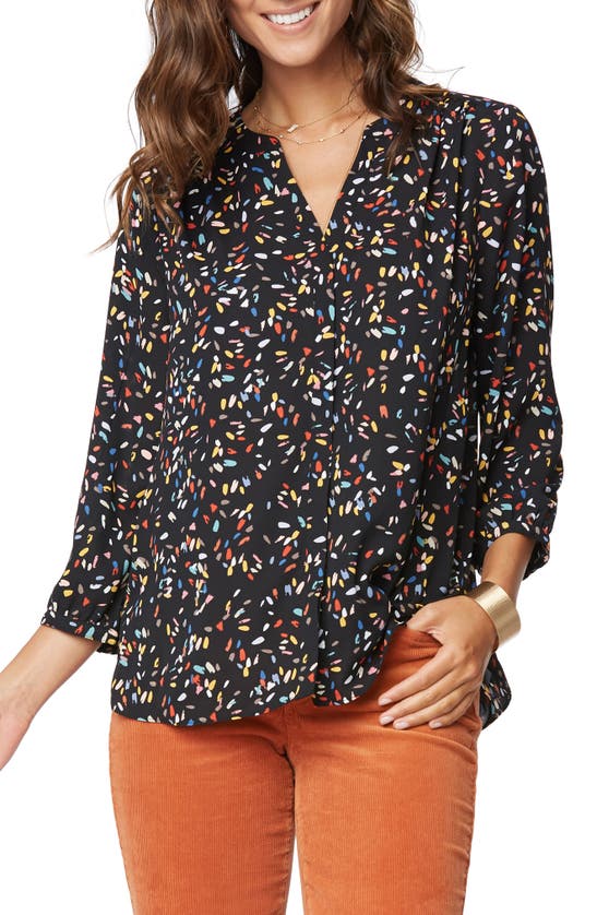 Shop Nydj Pintuck Blouse In Acantha