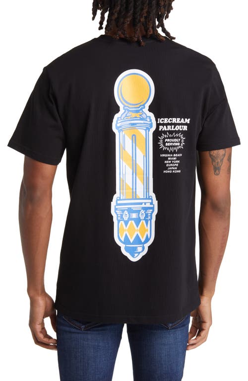 Icecream The Parlour Graphic T-shirt In Black