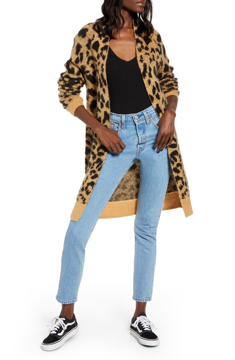 Long Leopard Cardigan