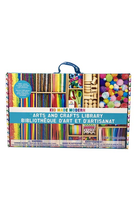 Kid Made Modern Arts and Crafts Supply Library - Coloring Arts and Crafts  Kit