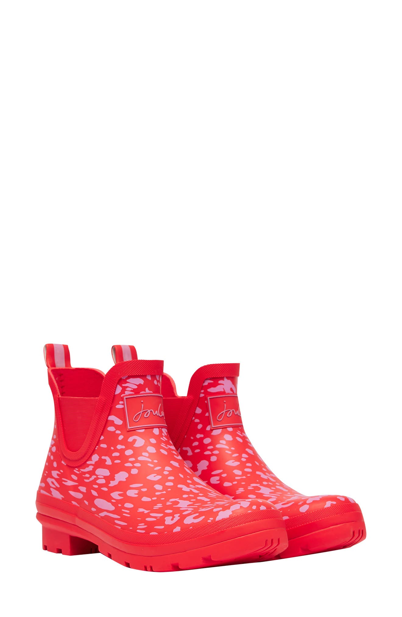 rain boots women red