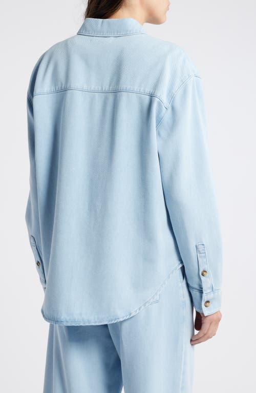 TREASURE & BOND TREASURE & BOND OVERSIZE DENIM BUTTON-UP SHIRT 