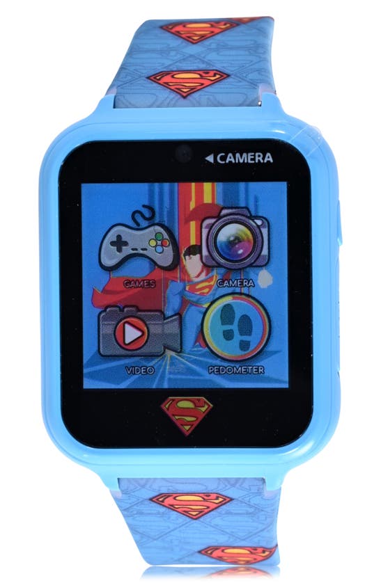 Accutime Kids' Superman Itimes Smartwatch In Blue