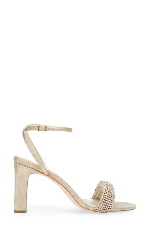 Shop Loeffler Randall Shay Crystal Embellished Ankle Strap Sandal In Cappuccino