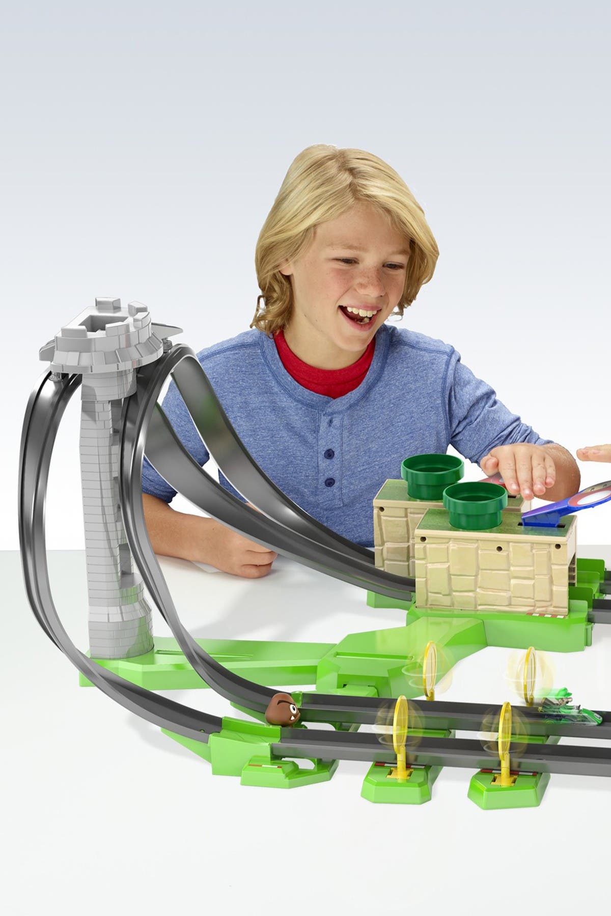 hot wheels mario kart mario circuit lite track set