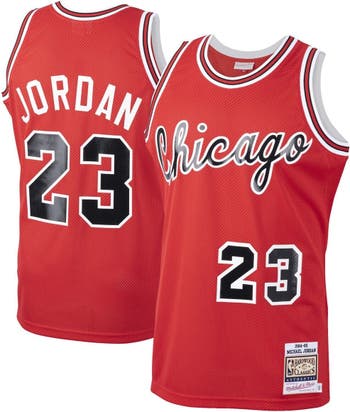 Youth Mitchell & Ness Michael Jordan Red Chicago Bulls 1984-85 Hardwood Classics Authentic Jersey