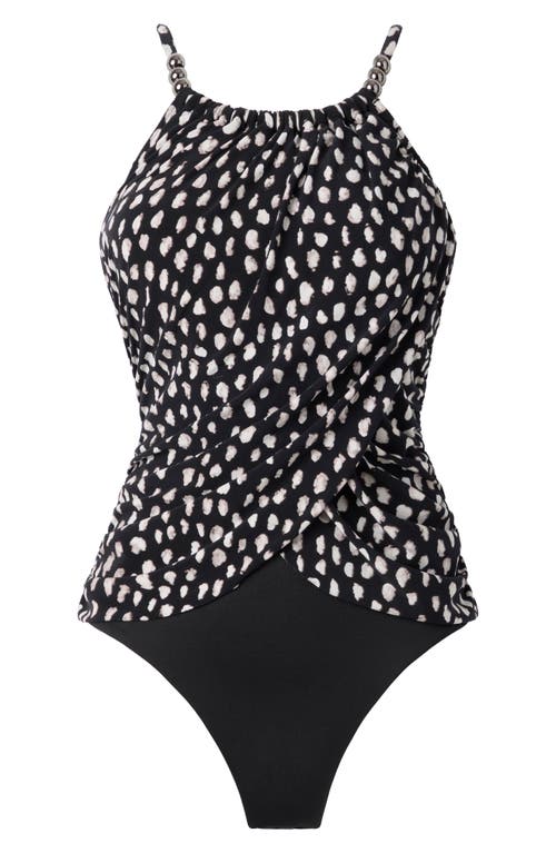 Magicsuit Pebbles Lisa Underwire One-piece Swimsuit In Black/white