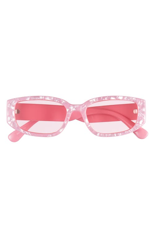 48mm Rectangular Sunglasses in Pink