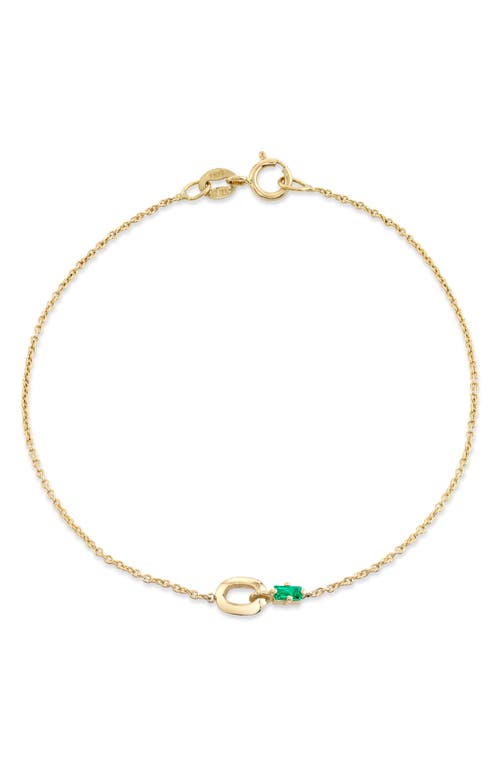 Lizzie Mandler Fine Jewelry Link Baguette Station Bracelet in Yellow Gold