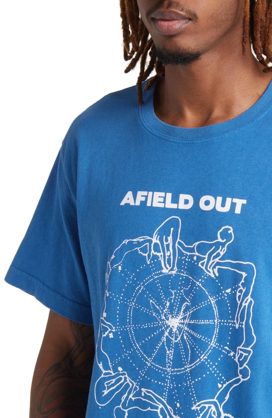 Shop Afield Out Flow Graphic T-shirt In Blue