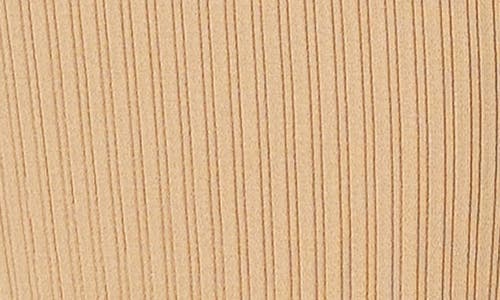 Endless Rose Women's Ribbed Slit Maxi Skirt In Camel