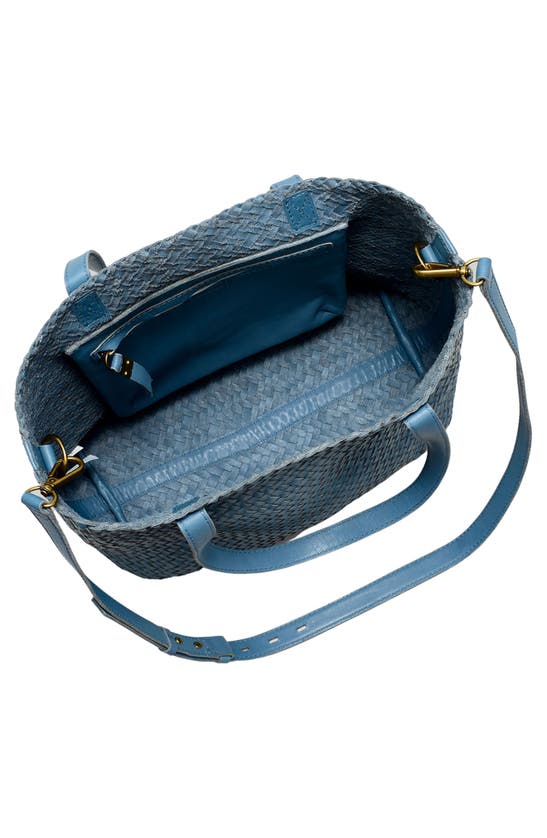 MADEWELL MADEWELL THE MEDIUM TRANSPORT TOTE: WOVEN LEATHER EDITION