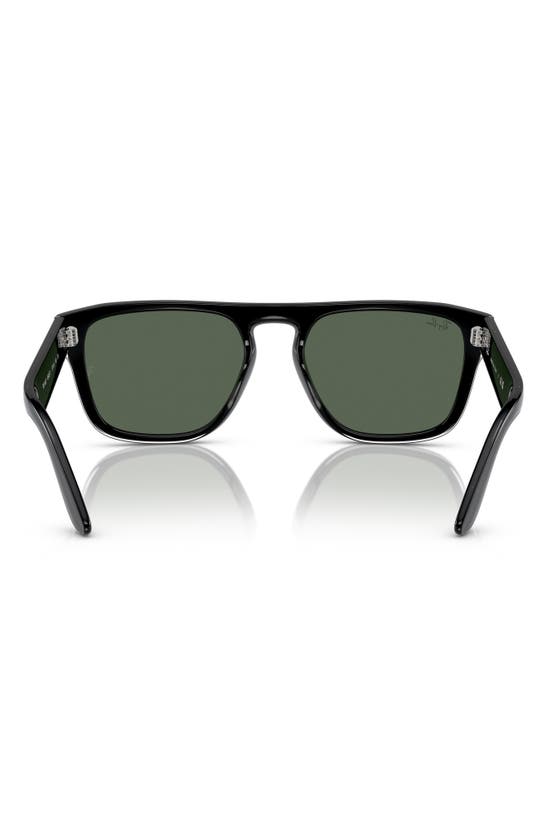 Shop Ray Ban Ray-ban 57mm Square Sunglasses In Dark Green