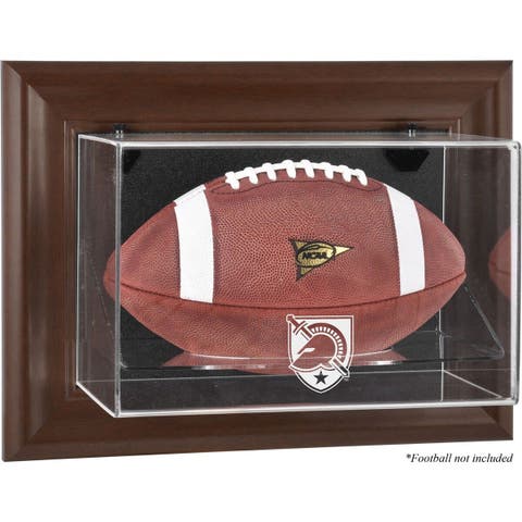 Cleveland Browns Brown Framed Wall-Mountable Baseball Cap Display Case