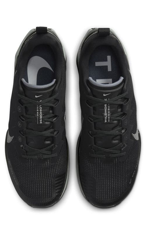 Shop Nike Wildhorse 8 Trail Running Shoe In Black/grey/white