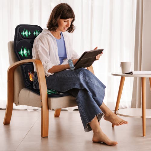 Pursonic Chair Cushion With Heat And Vibration In Black