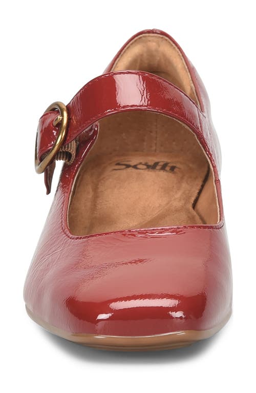 Söfft Laura Mary Jane Pump In Red Patent